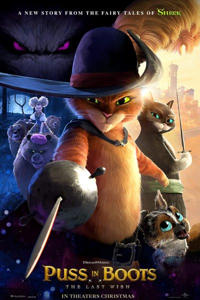 Download Puss in Boots: The Last Wish (2022) {Hindi-English} Dual Audio 480p & 720p & 1080p BluRay